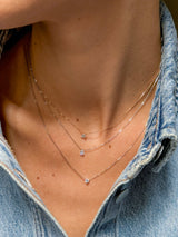 Collier Solitaire Poire or et diamant - Acmée Paris