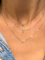 Collier Solitaire Poire or et diamant - Acmée Paris