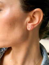 Mono boucle d'oreille Utopia Poire or et diamant - Acmée Paris