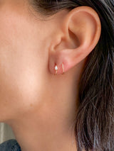 Mono boucle d'oreille Utopia Poire or et diamant - Acmée Paris