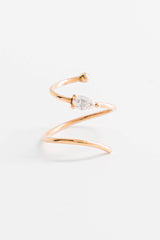 Mono boucle d'oreille diamant Utopia Poire face - Acmée Paris