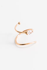 Mono boucle d'oreille Utopia Poire or et diamant - Acmée Paris