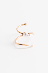 Mono boucle d'oreille Utopia Poire or et diamant - Acmée Paris