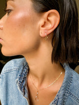 Puce d'oreille Lettre Éternité or et diamants - Acmée Paris