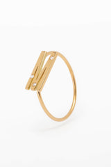 Bague Lettre Eternité pour petit doigt - Acmée Paris