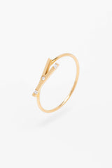 Bague Lettre Eternité pour petit doigt - Acmée Paris