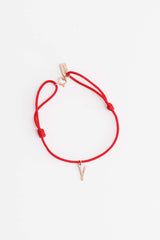 Bracelet fil rouge Initiale en or Éternité - Acmée Paris