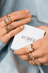 Bague Lettre Eternité pour petit doigt - Acmée Paris