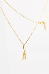 Collier Lettre Éternité or et diamants - Acmée Paris