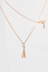 Collier Lettre Éternité or et diamants - Acmée Paris