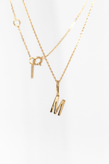 Collier Lettre Éternité or et diamants - Acmée Paris