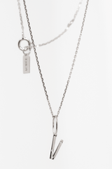 Collier Lettre Éternité or et diamants - Acmée Paris