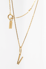 Collier Lettre Éternité or et diamants - Acmée Paris