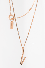 Collier Lettre Éternité or et diamants - Acmée Paris