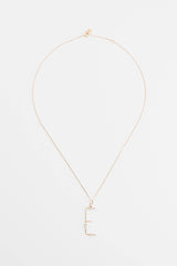 Collier Lettre Mister Big or et diamants - Acmée Paris