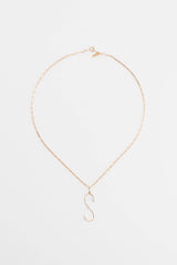 Collier Lettre Mister Big - Big chaîne or et diamants - Acmée Paris