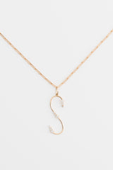 Collier Lettre Mister Big - Big chaîne or et diamants - Acmée Paris