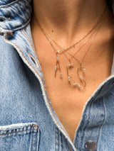 Collier Lettre Mister Big or et diamants - Acmée Paris