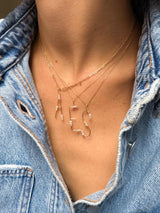 Pendentif Lettre Mister Big or et diamants - Acmée Paris