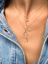 Collier Lettre Mister Big or et diamants - Acmée Paris