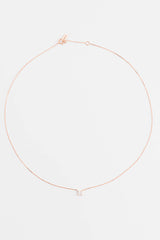 Collier Solitaire Princesse or et diamant - Acmée Paris