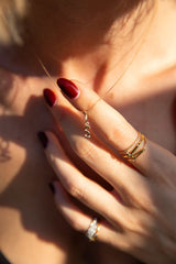 Collier Lettre Éternité or et diamants - Acmée Paris