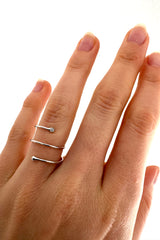 Bague Enlace-moi or et diamants