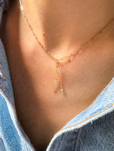 Collier Lettre Mister Big - Big chaîne or et diamants - Acmée Paris