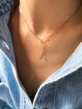 Collier Lettre Mister Big - Big chaîne or et diamants - Acmée Paris