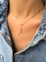 Collier Lettre Mister Big - Big chaîne or et diamants - Acmée Paris