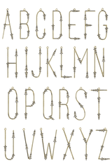 Collier Lettre Mister Big or et diamants - Acmée Paris