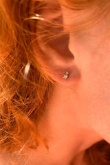 Puce d'oreille Double Jeu Princesse or et diamants - Acmée Paris