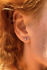 Puce d'oreille Double Jeu Princesse or et diamants - Acmée Paris