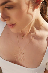 Collier Maman Éléphant or et diamant - Acmée Paris