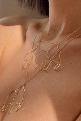 Collier Maman Éléphant or et diamant - Acmée Paris