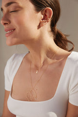 Collier Maman Éléphant or et diamant - Acmée Paris