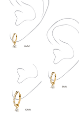 Créole Raf Brillant or et diamants - Acmée Paris