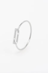 Bague Lettre Éternité Bébé or et diamants - Acmée Paris