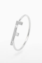 Bague Lettre Éternité Bébé or et diamants - Acmée Paris