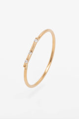 Bague Lettre Éternité Bébé or et diamants - Acmée Paris