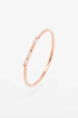 Bague Lettre Éternité Bébé or et diamants - Acmée Paris