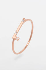 Bague Lettre Éternité Bébé or et diamants - Acmée Paris