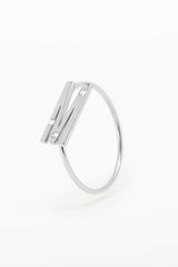 Bague Lettre Éternité Bébé or et diamants - Acmée Paris