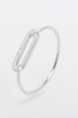 Bague Lettre Éternité Bébé or et diamants - Acmée Paris