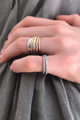 Bague Moitié Sans Fin or et diamants - Acmée Paris