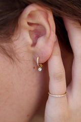 Bague petit doigt or et diamants Moitié Sans Fin - Acmée Paris