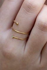 Bague Enlace-moi or et diamants - Acmée Paris