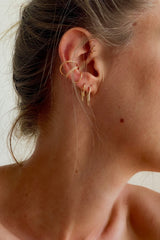 Mono boucle d'oreille diamant Petit Crochet - Acmée Paris