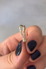 Mono boucle d'oreille diamant Petit Crochet - Acmée Paris