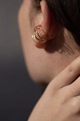 Earcuff Multiple en or - Acmée Paris